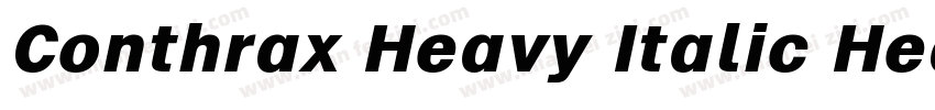 Conthrax Heavy Italic Heavy Italic字体转换